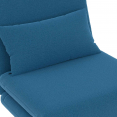 ROMEO slaapbank 1 zits 80x190 cm eend blauw stof