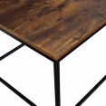 Table basse DAYTON 113 cm effet vieilli design industriel