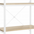 Etagère 5 niveaux DETROIT 170cm design industriel bois et métal blanc