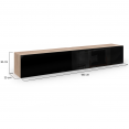ELIO 2-deurs TV-hangelement hout en zwart 180 cm