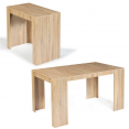 ORLANDO uitschuifbare consoletafel, 6-zits, 140 cm, beukeneffect hout