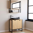 Meuble sous-lavabo salle de bain DETROIT design industriel