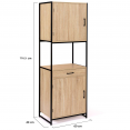 Keuken dressoir 60 CM DETROIT 2-deurs industrieel design kast + lade