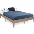 YAKUTA tweepersoons bedframe met lattenbodem in natuurlijk houteffect 140x190cm