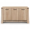 IDAHO 3-deurs dressoir met eigentijds design 140 cm