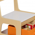 Table à dessin réversible + 2 chaises GABRIEL avec bacs de rangement