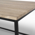 DETROIT salontafel 113 cm industrieel ontwerp