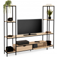 DETROIT TV-meubel met planken in industrieel ontwerp 193 cm