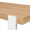 PHOENIX houten en witte bartafel 113 cm