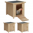 Set van 3 houten nestboxen voor kippen met bodem