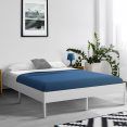 YAKUTA tweepersoons bedframe met lattenbodem 140x190cm wit