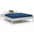 YAKUTA tweepersoons bedframe met lattenbodem 140x190cm wit