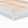 YAKUTA tweepersoons bedframe met lattenbodem 140x190cm wit