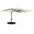 Offset 360 CALVI ecru 3x4 M draaibare parasol met 4 panelen en hoes