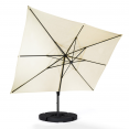 Offset 360 CALVI ecru 3x4 M draaibare parasol met 4 panelen en hoes