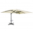 Offset 360 CALVI ecru 3x4 M draaibare parasol met hoes