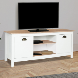 ISIS hout en wit vintage TV-meubel 113 cm