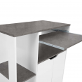 COSI keuken dressoir in wit hout met betonnen lade L.76 CM