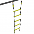 4-hoge schommel met schommel tegenover elkaar ladder en mand