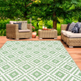 Tapis extérieur BAHAMAS vert sauge 270 x 370 CM