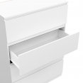 Commode 4 tiroirs TOMI 75 cm bois blanc