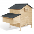 Poulailler chalet XL pour poules avec pondoir en bois