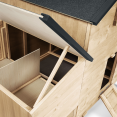 Poulailler chalet XL pour poules avec pondoir en bois