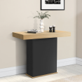 Table console extensible EDEN 10 personnes 235 cm bois et noir