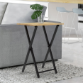 Lot de 2 tables d'appoint pliantes DETROIT design industriel