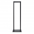 Zwart stalen verticaal houtrek met boommotief H.112 cm