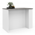 Table basse 1 tiroir AUSTRIA bois pied épingle blanc