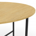 DETROIT ronde eettafel voor 6 personen, industrieel ontwerp 110 cm