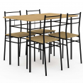 ANGIE metalen structuur tafel voor 4 + 4 stoelen