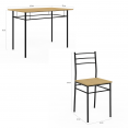 ANGIE metalen structuur tafel voor 4 + 4 stoelen