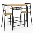 Set LYNETH tafel 2 personen metalen structuur + 2 stoelen