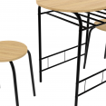 Set LYNETH tafel 2 personen metalen structuur + 2 stoelen