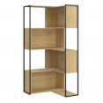 Etagère bibliothèque modulable DETROIT séparateur d'angle extensible design industriel 170 cm