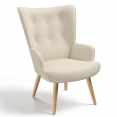 Scandinavische IVAR fauteuil in beige stof