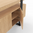 OCTAVE 4-deurs dressoir met lattenbodem 140 cm