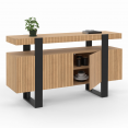 OCTAVE 4-deurs dressoir met lattenbodem 140 cm