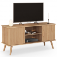 JULIETTE 110 cm TV-meubel met lamelleneffect, 2 deuren