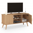 JULIETTE 110 cm TV-meubel met lamelleneffect, 2 deuren