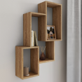 Wandplank met dubbele positie LOUANE hout beuken look