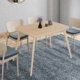 NOOR uitschuifbare eettafel 4-6 personen houteffect 120-160 cm