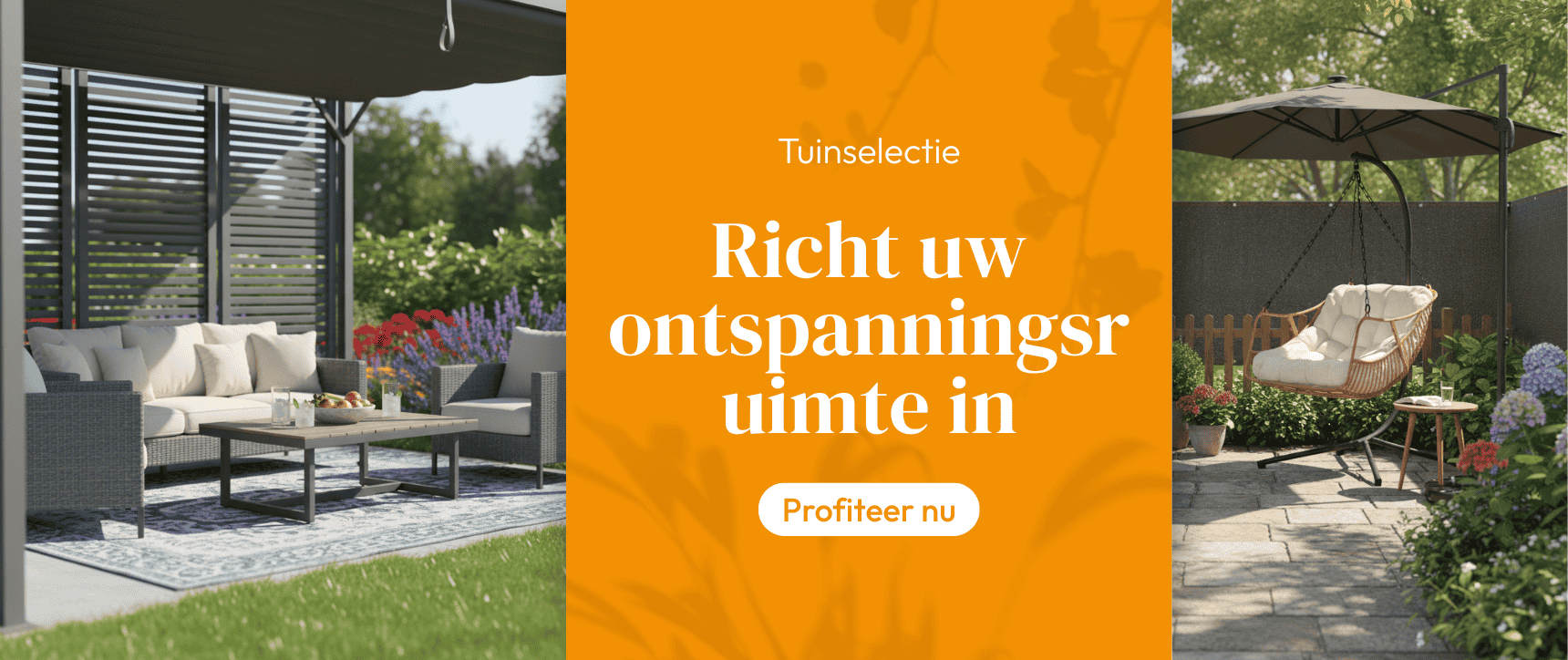 Ontspanningsruimte in de tuin