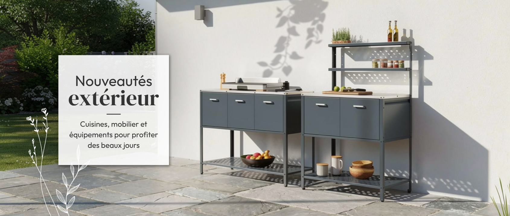 Sélection mobilier détente pour aménager votre extérieur avec style